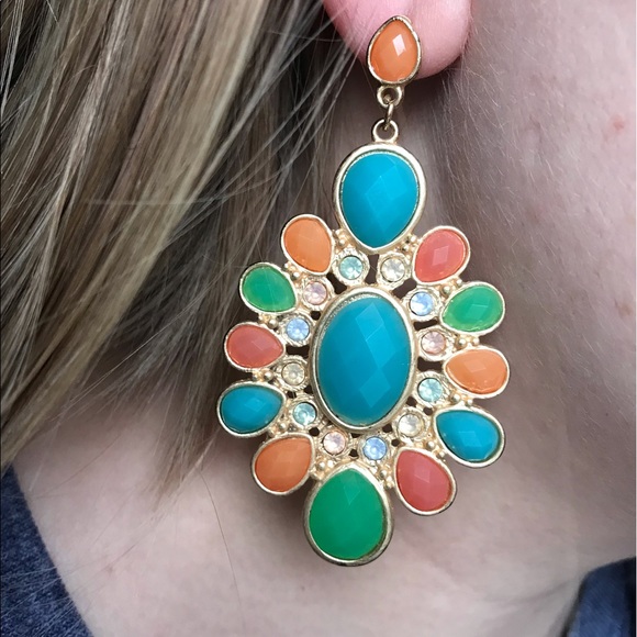 DONATING 8/1! | Boho colorful earrings - Picture 1 of 4